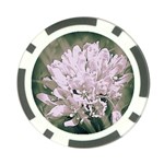 White Flower Poker Chip Card Guards Front