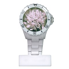 White Flower Plastic Nurses Watch by uniquedesignsbycassie