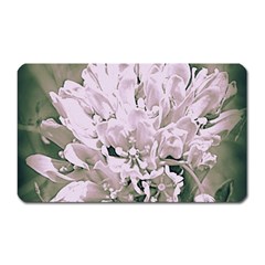 White Flower Magnet (rectangular) by uniquedesignsbycassie