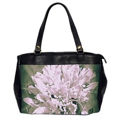 White Flower Office Handbags (2 Sides) 