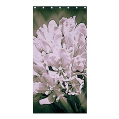 White Flower Shower Curtain 36  X 72  (stall) 