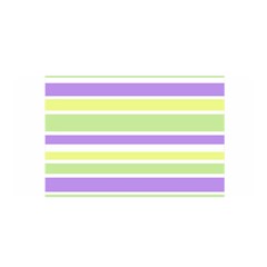 Yellow Purple Green Stripes Satin Wrap by BrightVibesDesign