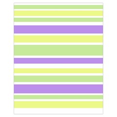 Yellow Purple Green Stripes Drawstring Bag (small)