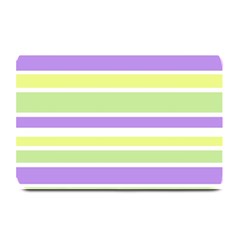 Yellow Purple Green Stripes Plate Mats by BrightVibesDesign