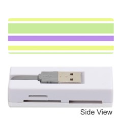 Yellow Purple Green Stripes Memory Card Reader (stick) 