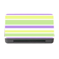 Yellow Purple Green Stripes Memory Card Reader With Cf by BrightVibesDesign