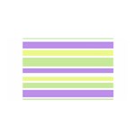 Yellow Purple Green Stripes Satin Wrap Front