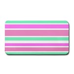 Pink Green Stripes Medium Bar Mats 16 x8.5  Bar Mat