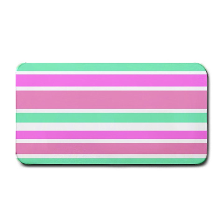 Pink Green Stripes Medium Bar Mats