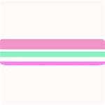 Pink Green Stripes Large Bar Mats 32 x8.5  Bar Mat