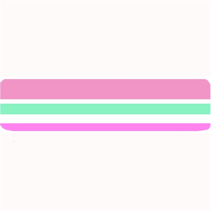 Pink Green Stripes Large Bar Mats