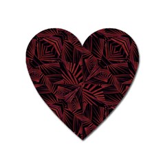 Sharp Tribal Pattern Heart Magnet by dflcprints