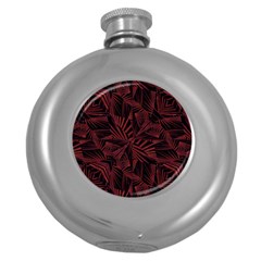 Sharp Tribal Pattern Round Hip Flask (5 Oz) by dflcprints