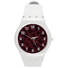 Sharp Tribal Pattern Round Plastic Sport Watch (m) by dflcprints