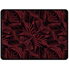 Sharp Tribal Pattern Double Sided Fleece Blanket (large) 