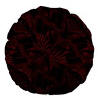 Sharp Tribal Pattern Large 18  Premium Flano Round Cushions Back