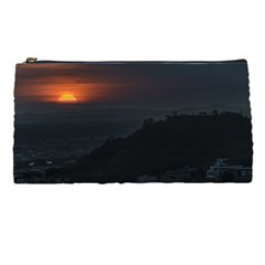 Sunset Scene Landscape Aerial View In Guayaquil From Cerro Del Carmen Pencil Cases by dflcprints