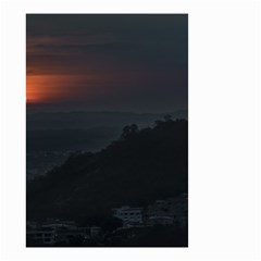 Sunset Scene Landscape Aerial View In Guayaquil From Cerro Del Carmen Small Garden Flag (two Sides)