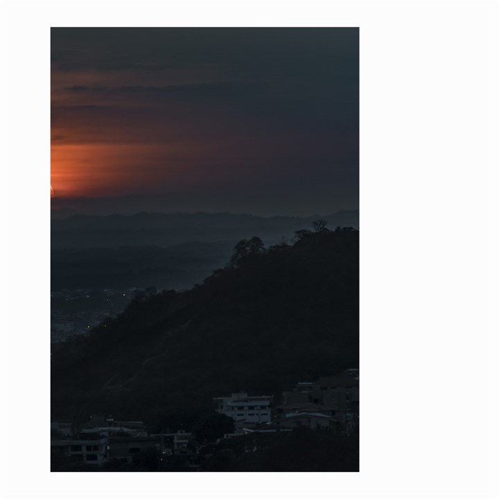 Sunset Scene Landscape Aerial View In Guayaquil From Cerro Del Carmen Small Garden Flag (Two Sides)