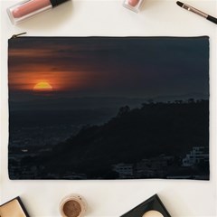 Sunset Scene Landscape Aerial View In Guayaquil From Cerro Del Carmen Cosmetic Bag (xxxl)  by dflcprints