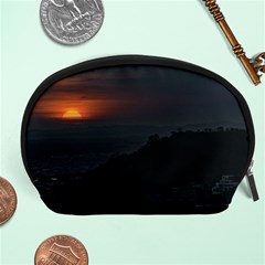 Sunset Scene Landscape Aerial View In Guayaquil From Cerro Del Carmen Accessory Pouches (large)  by dflcprints