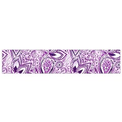 Purple Paisley Doodle Flano Scarf (Small)