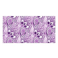 Purple Paisley Doodle Satin Shawl by KirstenStar