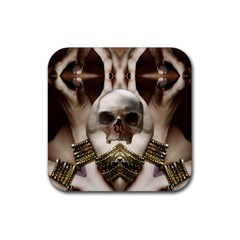 Skull Magic Rubber Coaster (square)  by icarusismartdesigns