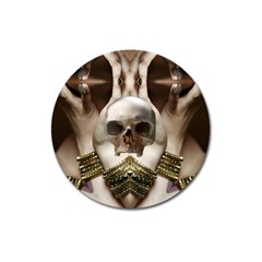 Skull Magic Magnet 3  (round) by icarusismartdesigns