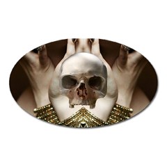 Skull Magic Oval Magnet by icarusismartdesigns