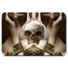 Skull Magic Large Doormat  by icarusismartdesigns