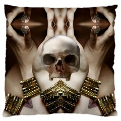 Skull Magic Large Cushion Case (one Side) by icarusismartdesigns