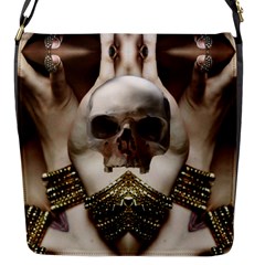 Skull Magic Flap Messenger Bag (s) by icarusismartdesigns