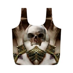 Skull Magic Full Print Recycle Bags (m)  by icarusismartdesigns