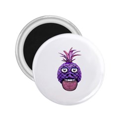 Funny Fruit Face Head Character 2 25  Magnets by dflcprints