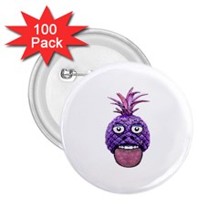 Funny Fruit Face Head Character 2 25  Buttons (100 Pack)  by dflcprints