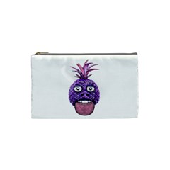 Funny Fruit Face Head Character Cosmetic Bag (small)  by dflcprints