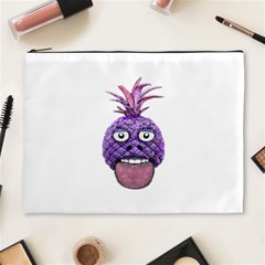 Funny Fruit Face Head Character Cosmetic Bag (xl) by dflcprints