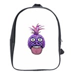 Funny Fruit Face Head Character School Bags(Large)  Front