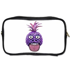 Funny Fruit Face Head Character Toiletries Bags by dflcprints