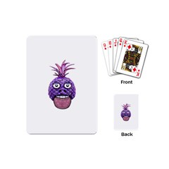 Funny Fruit Face Head Character Playing Cards (mini)  by dflcprints