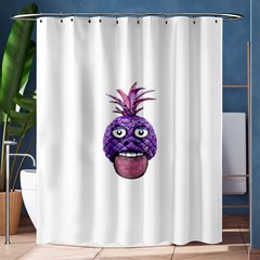 Funny Fruit Face Head Character Shower Curtain 60  X 72  (medium) 