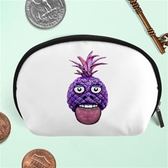 Funny Fruit Face Head Character Accessory Pouches (large)  by dflcprints