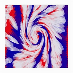 Groovy Red White Blue Swirl Medium Glasses Cloth (2-side) by BrightVibesDesign