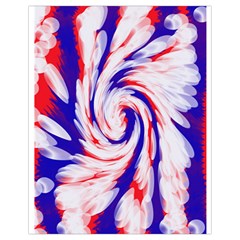 Groovy Red White Blue Swirl Drawstring Bag (small)