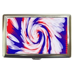 Groovy Red White Blue Swirl Cigarette Money Cases by BrightVibesDesign