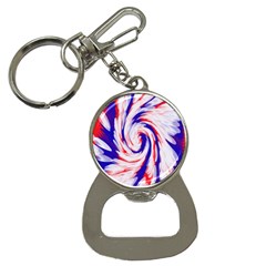 Groovy Red White Blue Swirl Bottle Opener Key Chains by BrightVibesDesign