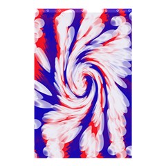 Groovy Red White Blue Swirl Shower Curtain 48  X 72  (small)  by BrightVibesDesign