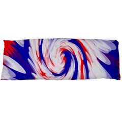 Groovy Red White Blue Swirl Body Pillow Case Dakimakura (two Sides) by BrightVibesDesign