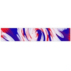 Groovy Red White Blue Swirl Flano Scarf (large) 